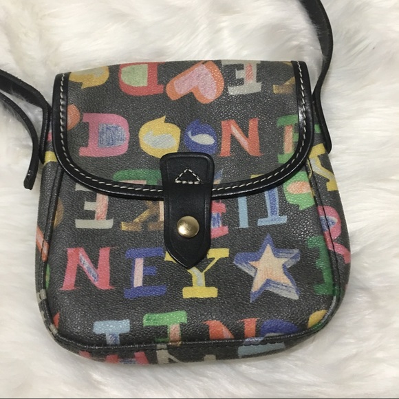 Vintage Dooney & Bourke Black Crayon CrossBody Bag - Picture 4 of 7
